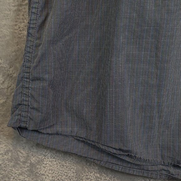 Columbia Mens Shirt Button Up Plaid Blue Short Sleeve Pocket 100% Cotton L‎ - Picture 11 of 12